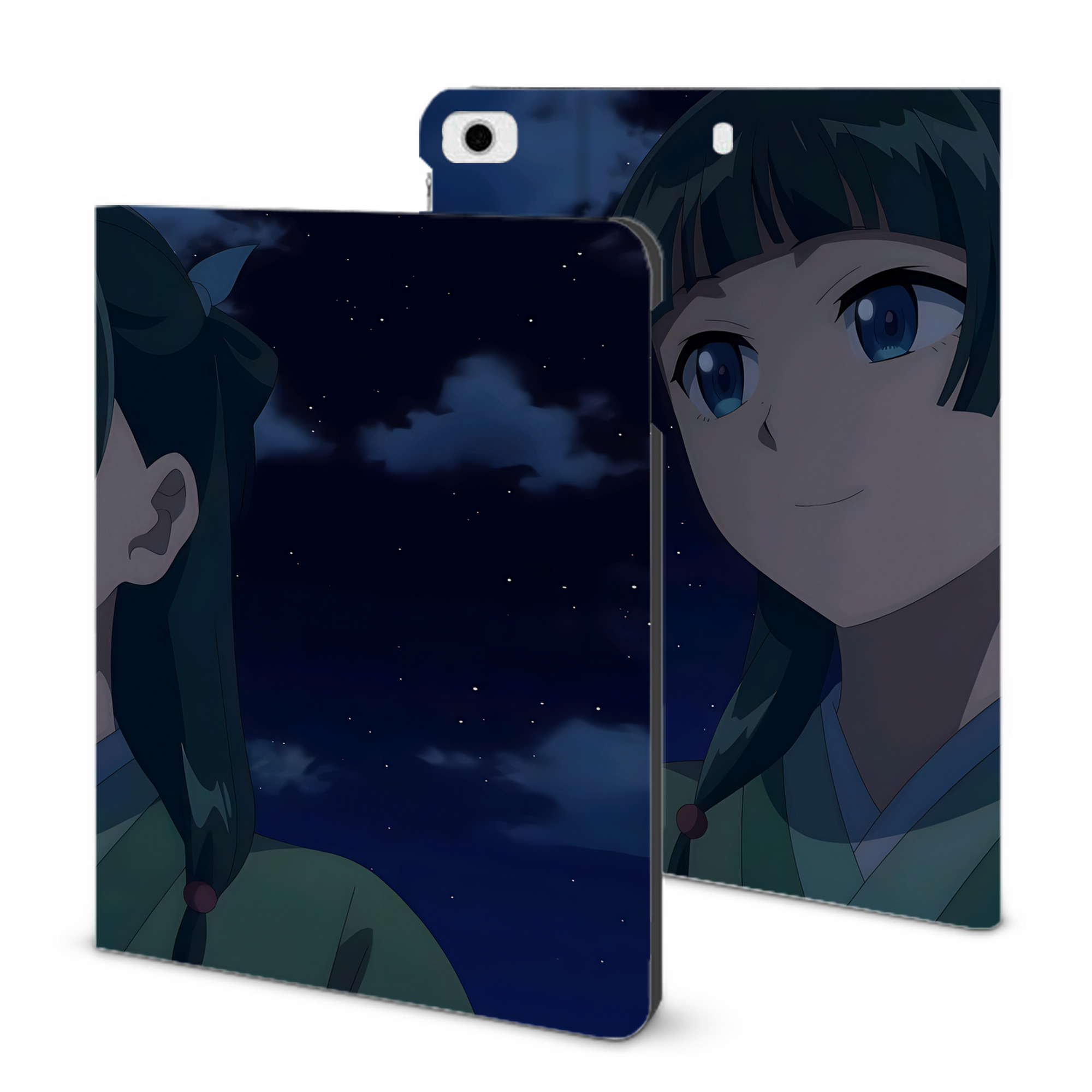 （画像用） 薬屋のひとりごと The Apothecary Diaries IPad ケース ブック型 PUレザー TPU 耐衝撃 軽量 薄型 ペン収納なし 全面保護 IPad 各モデル対応